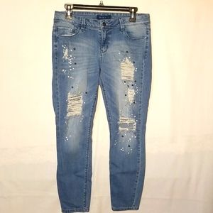 Vintage bedazzled Jean's women's size 9.